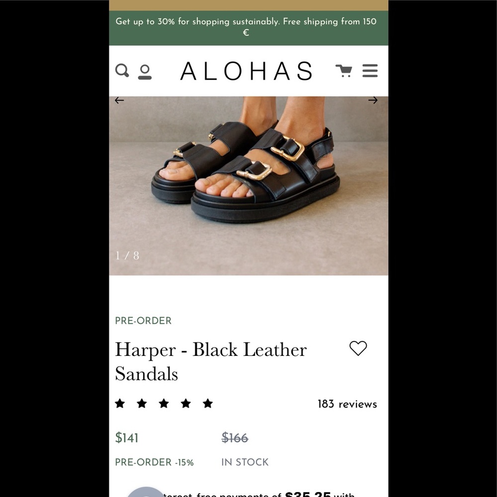 Black made to order Alohas sandals. Barely worn.